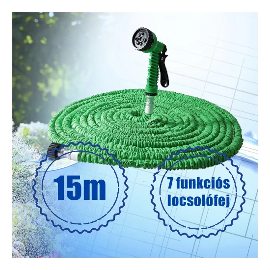 Xhose locsolócső - 15 méteres