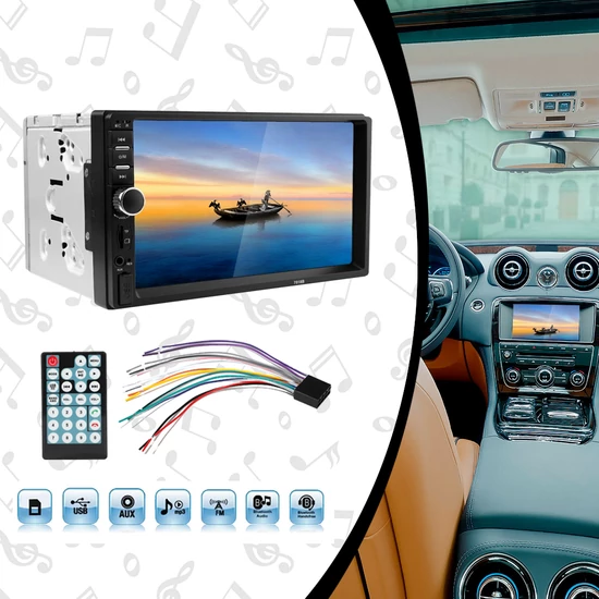 7 inch autós MP5 médialejátszó