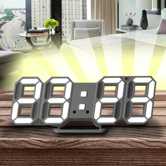 Asztali digitális óra, ledes számlapokkal DS-6609