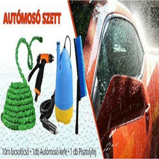 Autómosó szett kefével